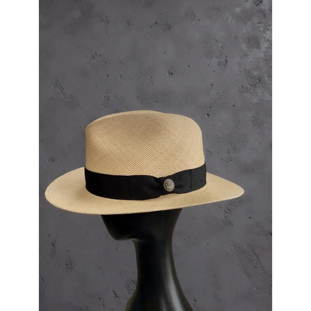 Goorin Bros Panama Hat XXL Genuine Toquilla Straw Made USA Hand Woven Ecuador